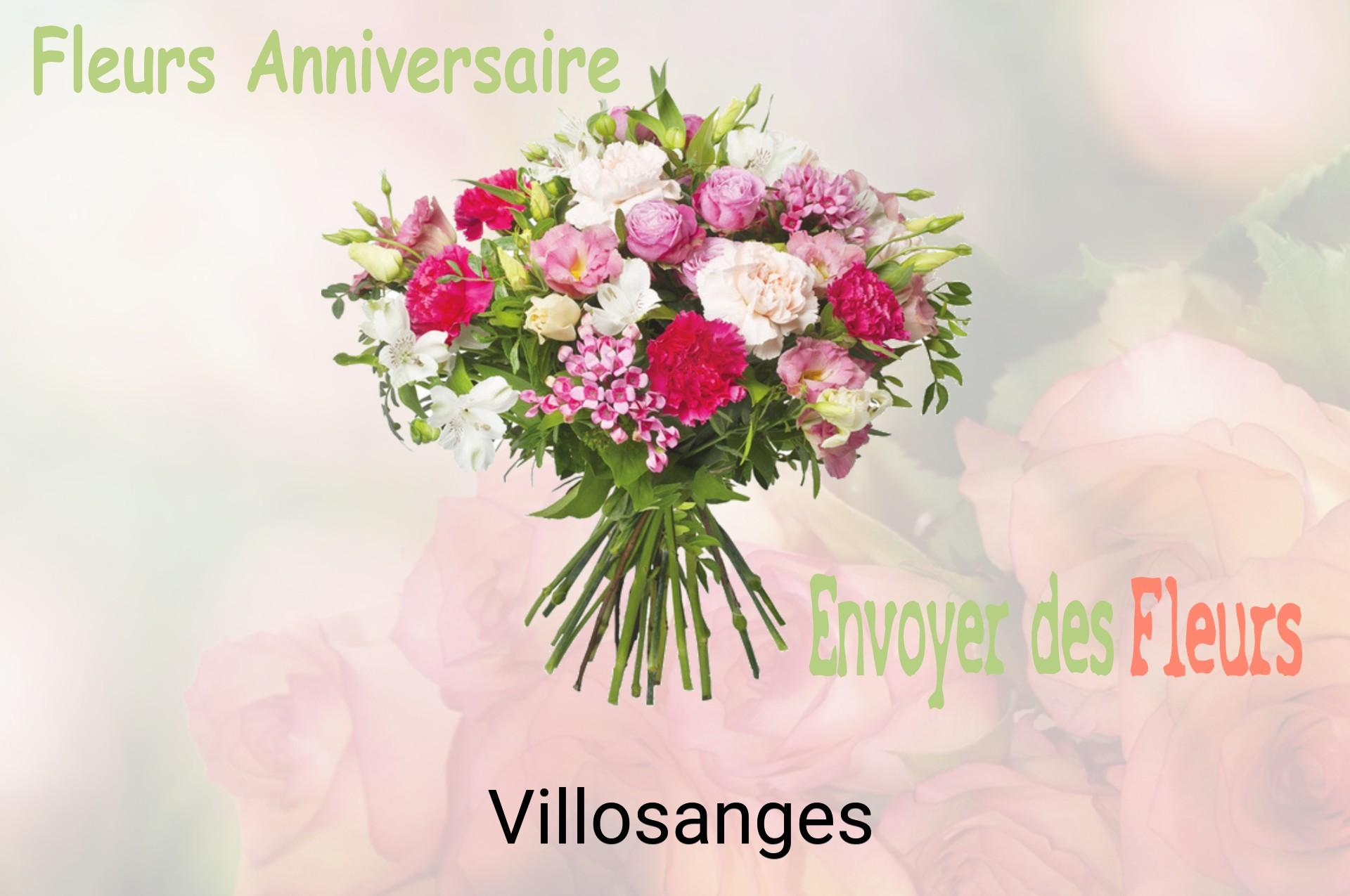 Bouquet de fleurs d’anniversaire livré à Villosanges